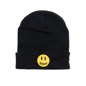 NWT Drew House Mascot Rib Beanie in Black O/S NWB Sold Out